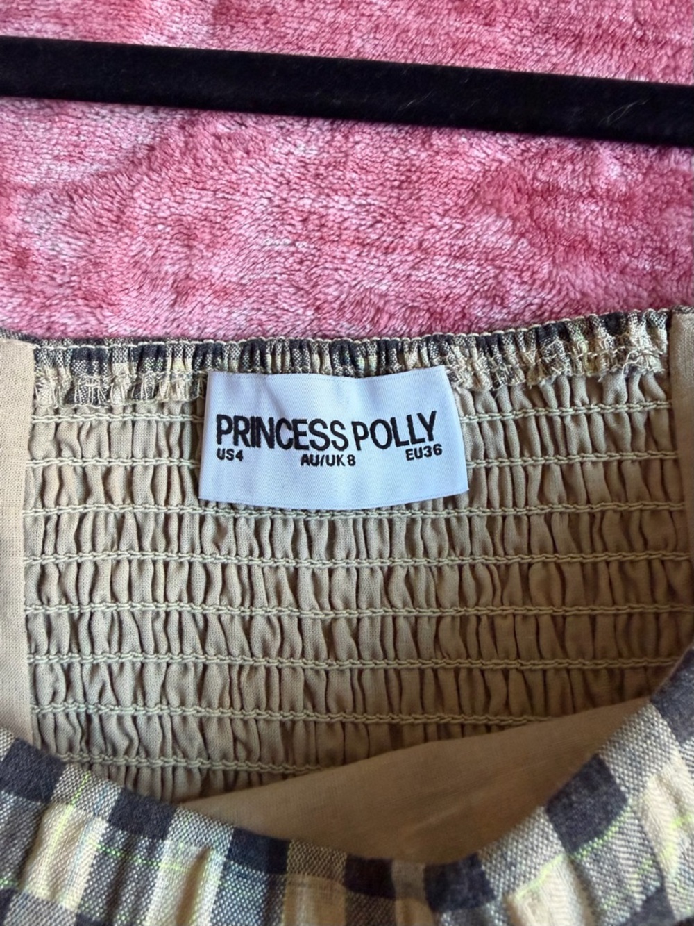 Princess Polly Black and Cream Gingham Maxi Dress - Picture 6 of 6